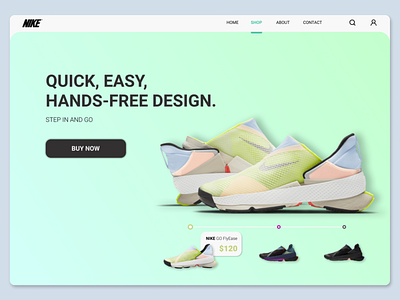 Nike redesign design figma minimal nike page redesign shoes ui ux web