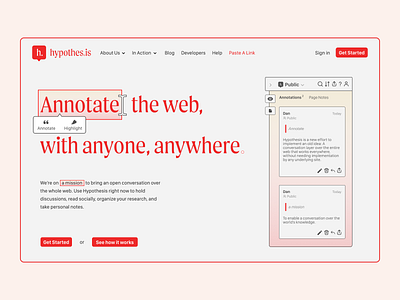 Hypothesis - Landing Page