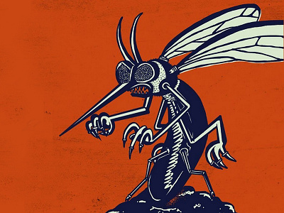 Mosquito colors graphic design illustration texture