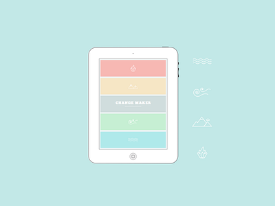 Change Maker first page change design icons interactive magazine ipad living maker sustainable