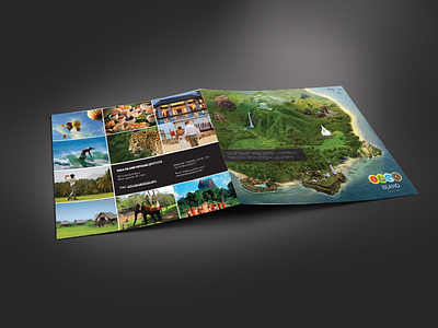 Saga Island - Brochure brochure history illustration map matt painting srilanka tour tourism travel