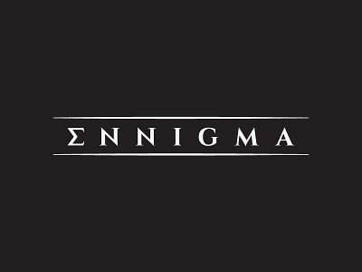 Ennigma branding design illustration lettering logo typography