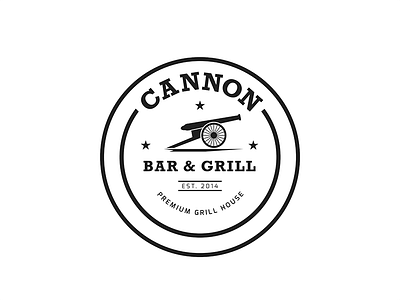Cannon Bar And Grill bar branding cannon grill logo premium pub restaurent srilanka