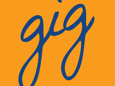gig.asia branding design font gig illustration letterting logo
