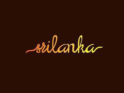 Sri Lanka branding illustration lettering logo srilanka typo