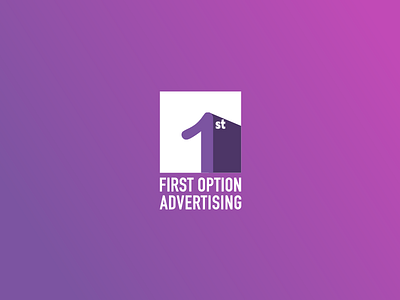 First Option Advertising advertising branding design logo one