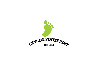 Ceylon Footprint Holidays branding ceylon foot holiday logo print sri lanka tour travel