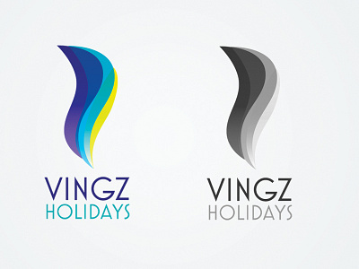 Vingz Holidays branding holidays logo sri lanka srilanka travel wings