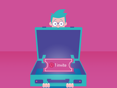 1 invite available dribbbleinvite gift goldenticket invite