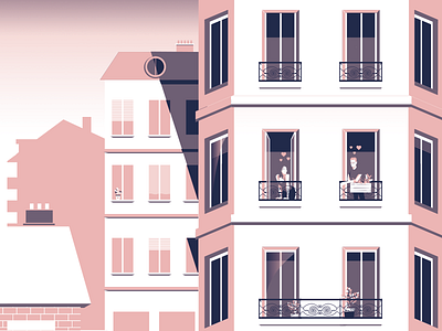 Three years appartement dailylife love minimalist paris pink