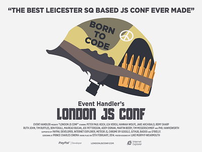 LondonJS Posters - Full Metal Jacket londonjs poster