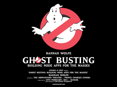 LondonJS Posters - Ghostbusters