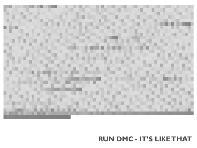 Audio waveform generated art