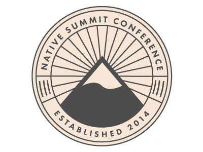 Native Summit - Branding print sticker