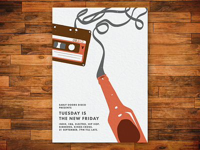 Tuesday is the New Friday Poster illustration poster print
