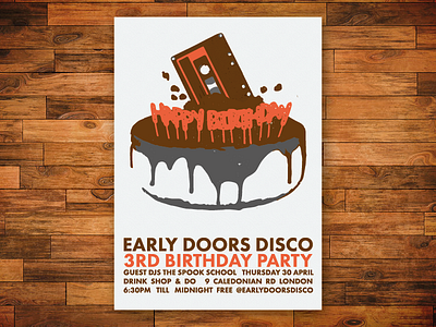 Clubnight Poster - Early Doors Disco
