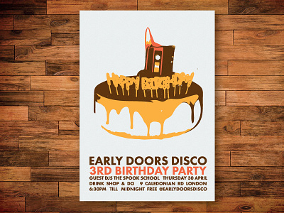 Clubnight Poster - Early Doors Disco