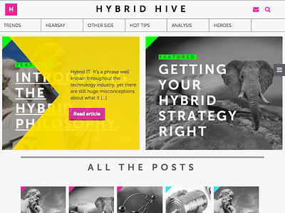 Fujitsu - Hybrid Hive branding and web design