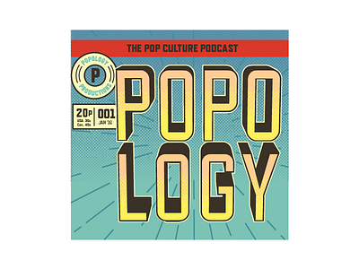 Popology Podcast Branding branding comic comicbook halftone podcast podcast logo