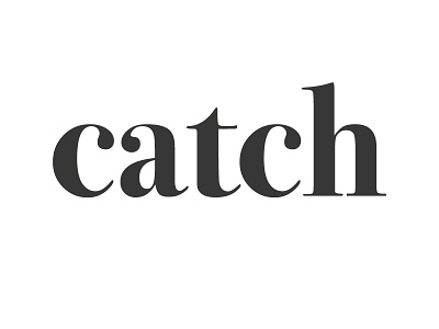 Catch Branding - Final branding portfolio typography