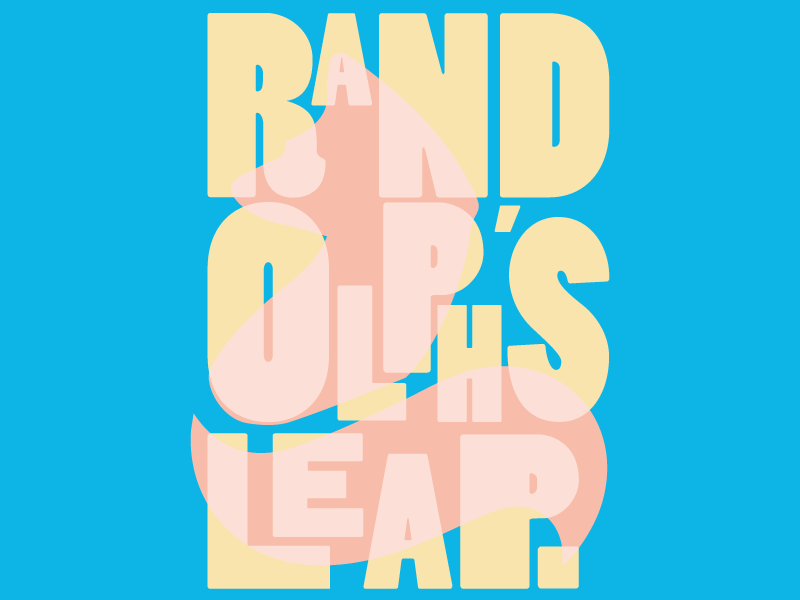 Randolph's Leap Illustration fox gig poster music type