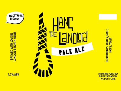 Hang the Landlord - beer label