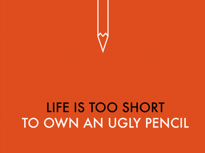 Life is too short poster typography