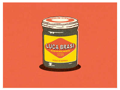 Luca Brasi Vegemite australian gig poster music vegemite