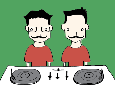 Nice Boy DJs cartoon illustration illustrator