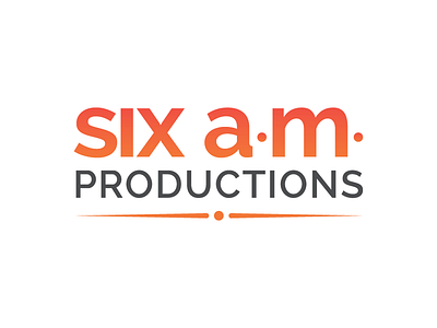 Six a.m. Productions: Logo + Branding