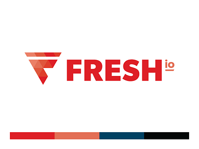 Fresh.io Logo fresh geometric logo triangle web design