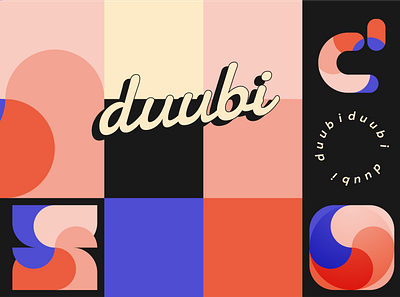 I am duubi branding design duubi figma logo typography vector