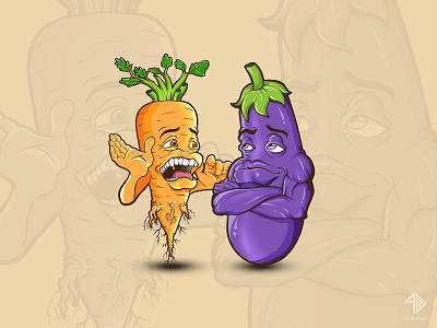 carrot and eggplant