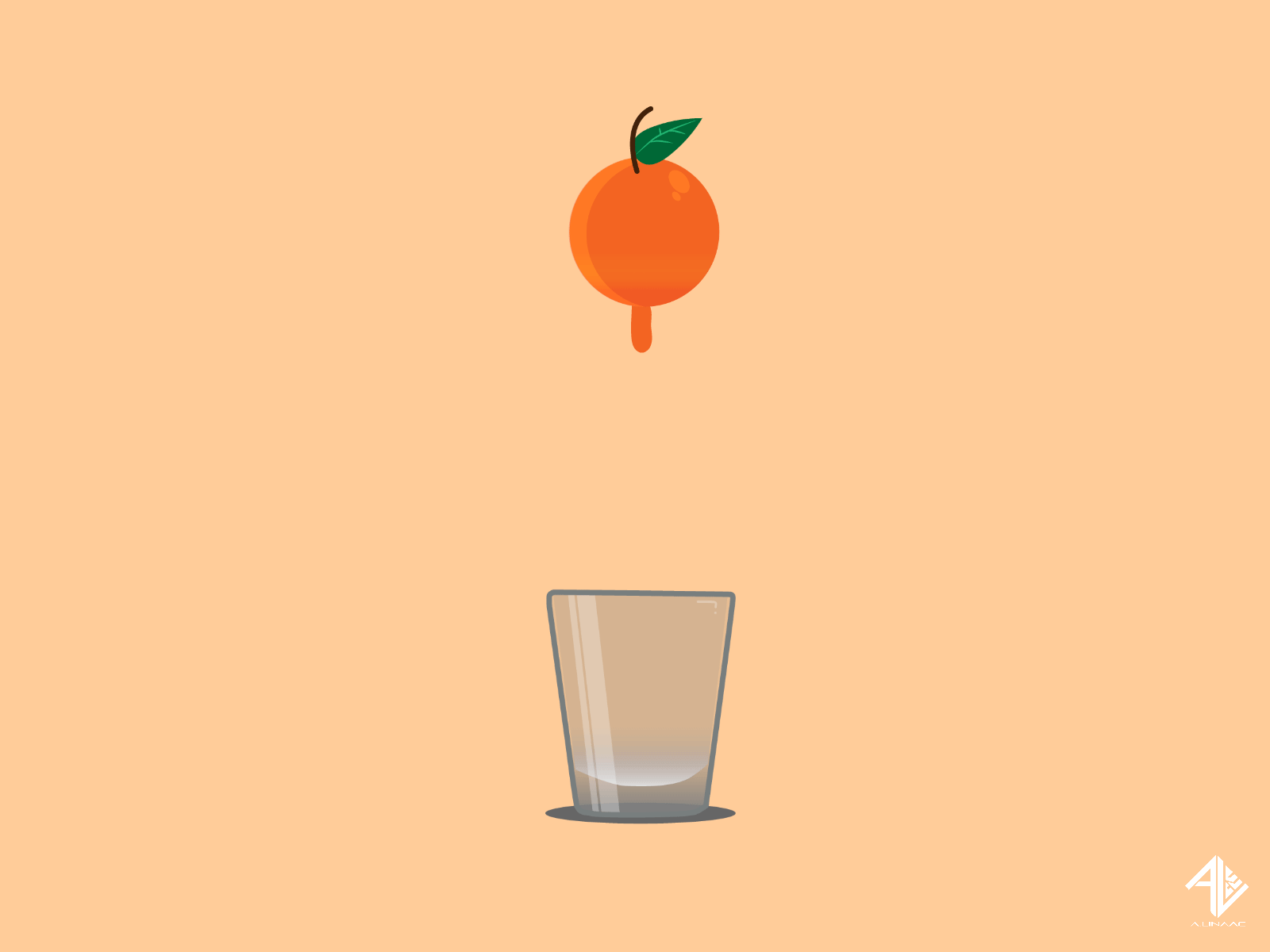 orange juice 2d animation