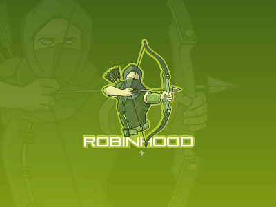 robinhood illustration logo vector