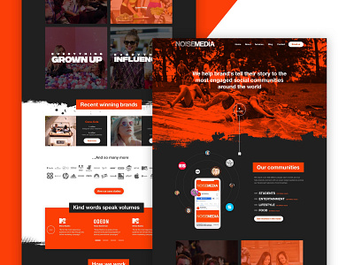 Noise Media Agency Homepage