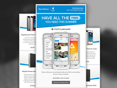 Simple Responsive Retail Email email iphone marketing responsive retail