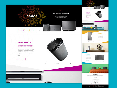Speaker Landing Page blue diagonal landing marketing purple repsonsive speakers web web design website yellow