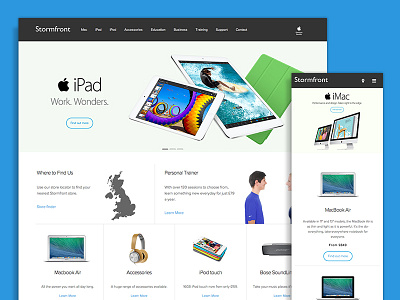 Launched Website apple brand clean design marketing redesign ui web web design website