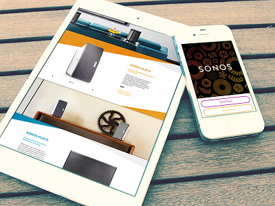 Sonos Landing Page diagonal ecommerce marketing music parallax sonos speakers store user interface web web design website