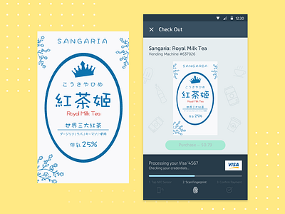 Mobile Payment bank blockchain bubble tea carousel credit card crypto japan money nfc payment ui visa