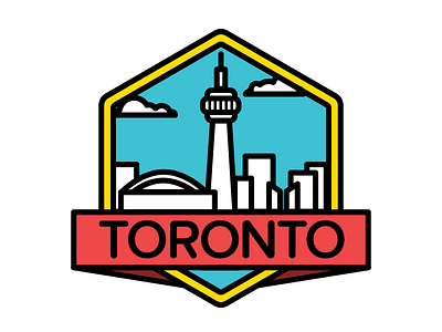 Toronto badge canada city six toronto