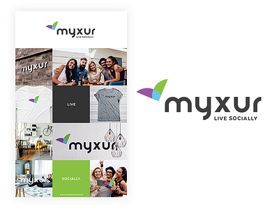 Myxur Logo Design branding logo