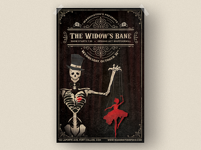 The Widow's Bane Concert Poster