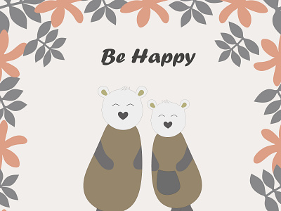 28 koalabehappy abstract animation art australia background bear couple decoration design doodle flower happy icon illustration koala leaves vector wallpaper wild