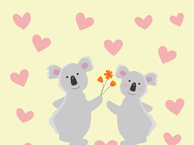 31 koalainlove abstract animation art australia background concept cute decoration design doodle flower heart icon illustration koala love vector wallpaper wild