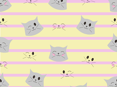 37 papercatstrip abstract animation art background blink cartoon cat cover cute decoration design doodle header illustration strip vector wallpaper wrapping