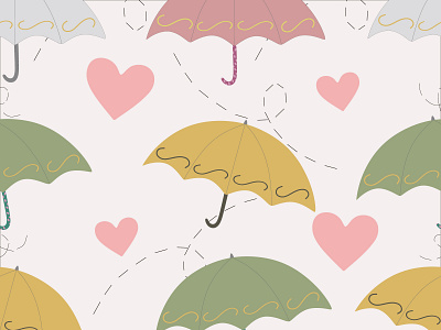 39 umbrella abstract animation art background beautiful colorful decoration design doodle illustration love rain seamless take shelter umbrella vector wallpaper wet