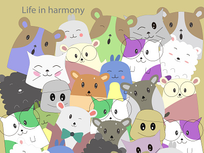 99 life in harmony doodle by Adelheidkrisnita on Dribbble