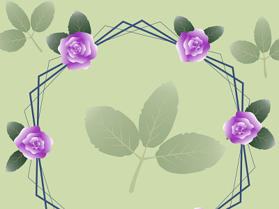 141 circle invite abstract art background circle decoration design fashion frame green hexagon illustration leaf purple rose vector violet wallpaper wrapping
